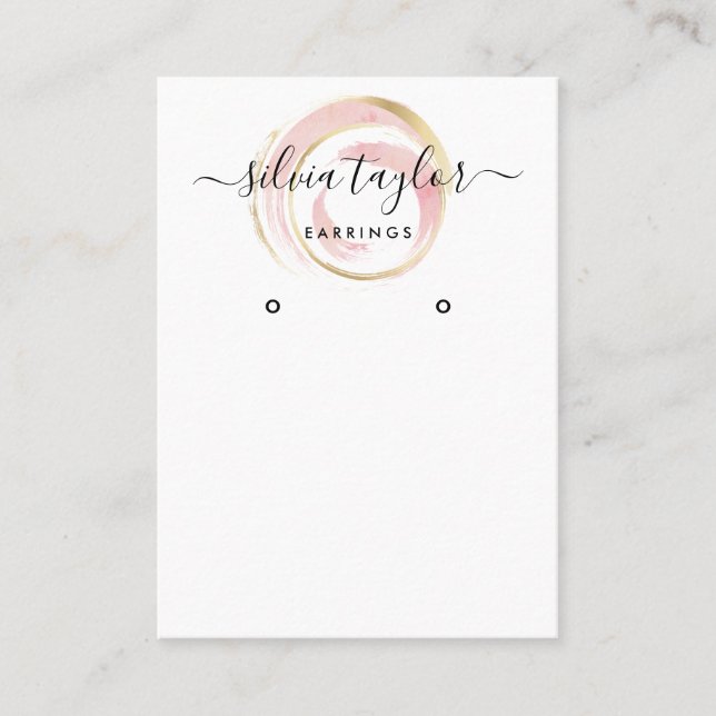 Cartão De Visita Placa de exibição de arte caligráfica (Frente)