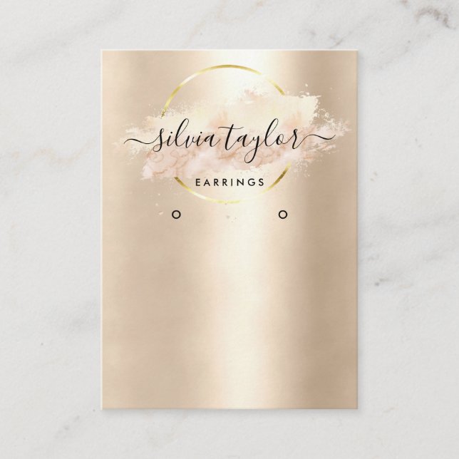 Cartão De Visita Placa de exibição de arte caligráfica (Frente)