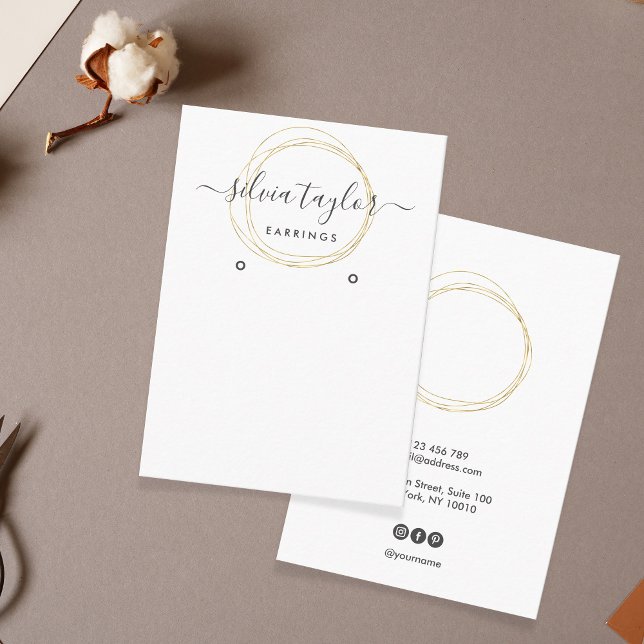 Cartão De Visita Placa de exibição de arte de animação da caligrafi (Criador carregado)