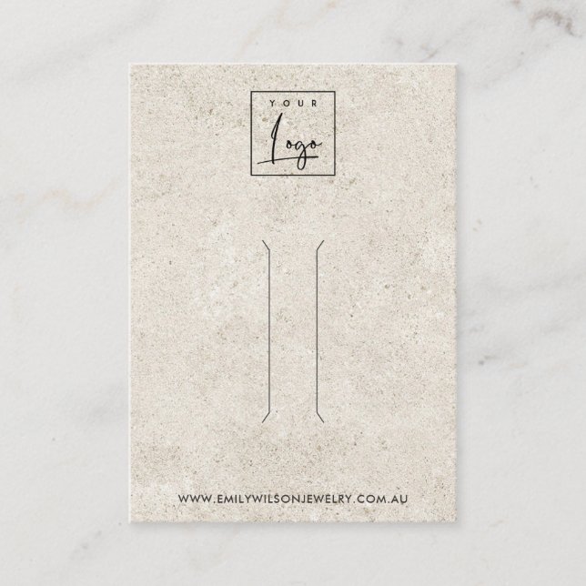 CARTÃO DE VISITA PLACA DE EXIBIÇÃO DE CADEIA BRANCA DE ESCASCO RUST (Frente)