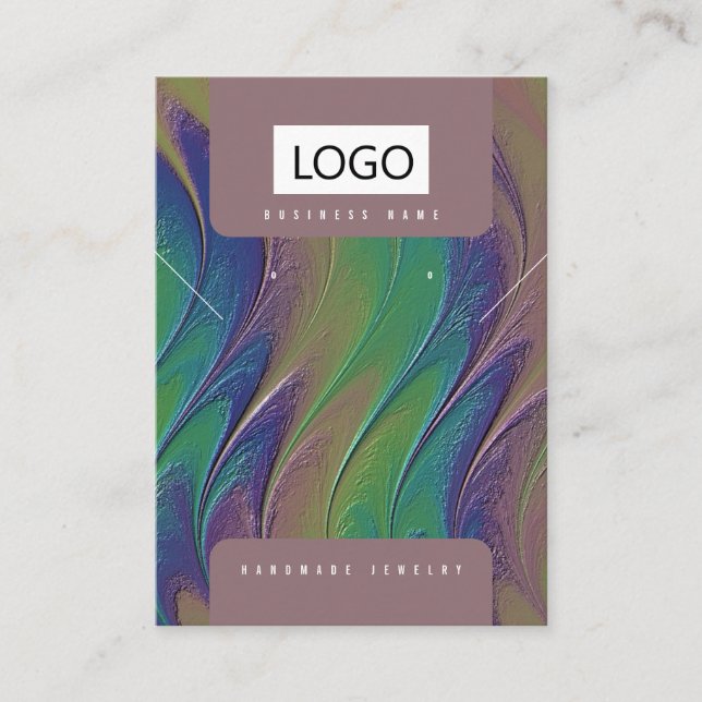 Cartão De Visita Placa de Exibição de Colar do Arrasto Arrebatível  (Frente)