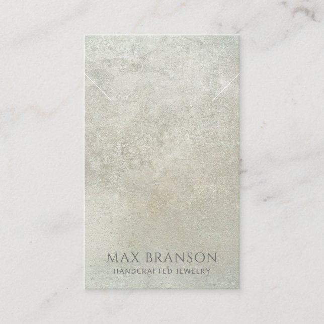 Cartão De Visita Placa de Exibição de Colar Moderna Pearlescente (Frente)