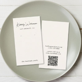 Cartão De Visita Placa de Exibição de Criação de Código QR de Scrip