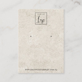 CARTÃO DE VISITA PLACA DE EXIBIÇÃO DE EXIBIÇÃO BRANCA DE STUCCO STU