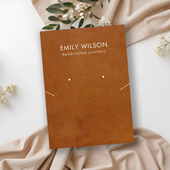 CARTÃO DE VISITA PLACA DE EXIBIÇÃO DE EXIBIÇÃO DE EXIBIÇÃO DE COURA (Criador carregado)