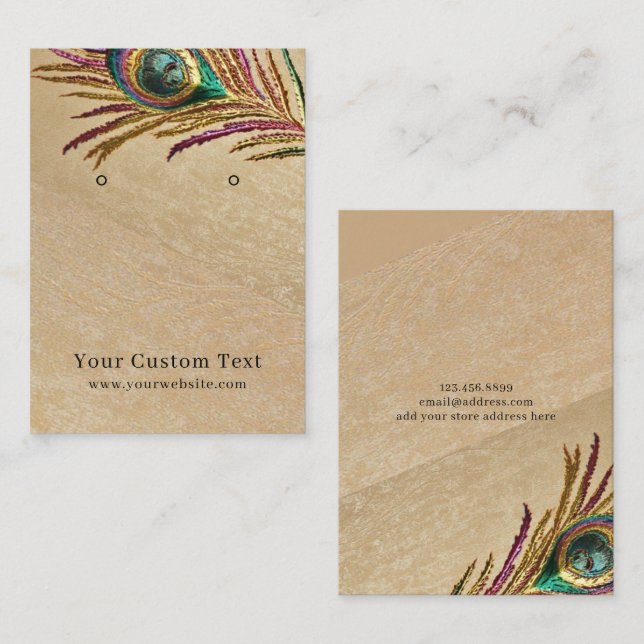 Cartão De Visita Placa de exibição de gravação ・ Patilha de bordado (Frente/Verso)