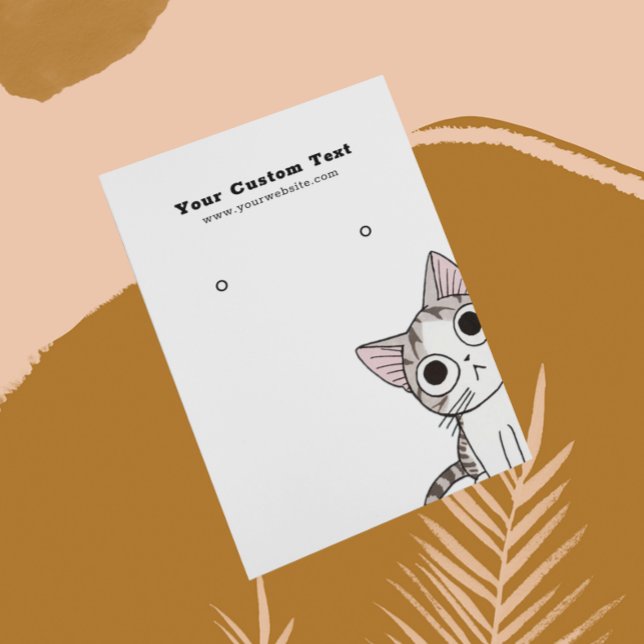 Cartão De Visita Placa de exibição de joias ・ Gato de gatinho bonit (Criador carregado)
