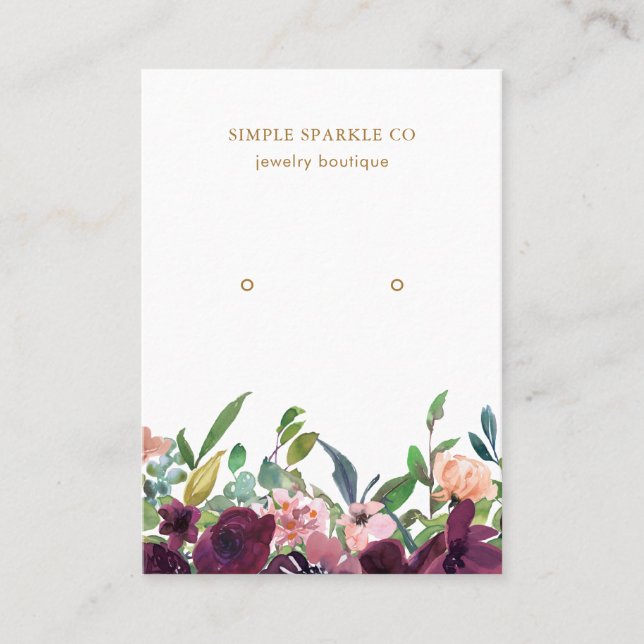 Cartão De Visita Placa de exibição de orelha plana bonita (Frente)