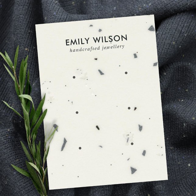 CARTÃO DE VISITA PLACA DE EXIBIÇÃO DE OUTROS ESTUDOS DE CINZA BRANC (Criador carregado)