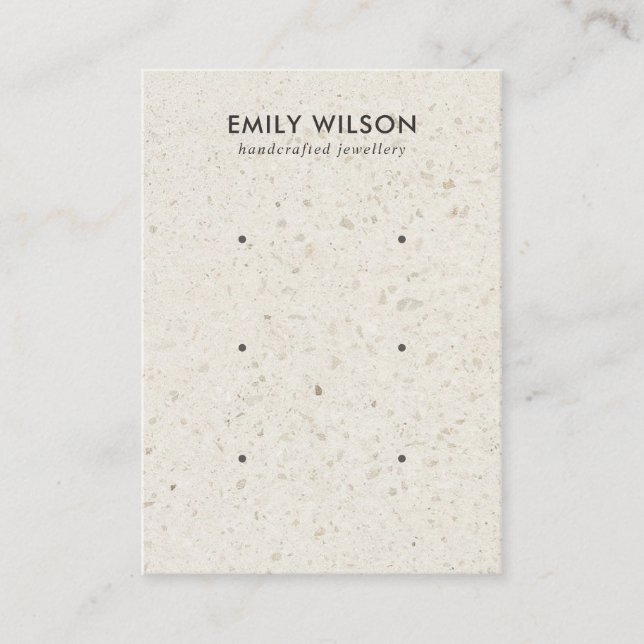 CARTÃO DE VISITA PLACA DE EXIBIÇÃO DE OUTROS ESTUDOS DO TERRAZZO 3  (Frente)