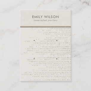 CARTÃO DE VISITA PLACA DE EXIBIÇÃO DE OUVIDO DE ESTUDO BRANCO DE 