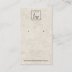 CARTÃO DE VISITA PLACA DE EXIBIÇÃO DE OUVIDO DE ESTUDO BRANCO RUS