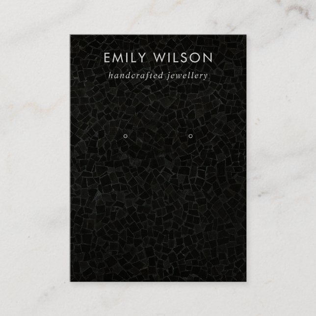 Cartão De Visita Placa de exibição de parada de textura do mosaico  (Frente)