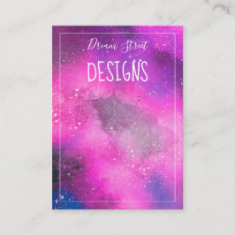 Cartão De Visita Placa de Exibição de Pintura de Cores d'Água do Es