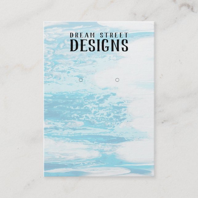 Cartão De Visita Placa de exibição de ressonância por aquarela (Frente)