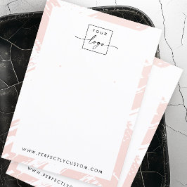 Cartão De Visita Placa de exibição de toque de brinco rosa-claro