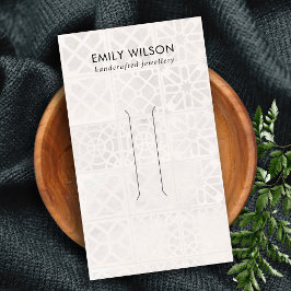 CARTÃO DE VISITA PLACA DE EXIBIÇÃO DO CABELO DE TEXTURA DO AZULEJO 