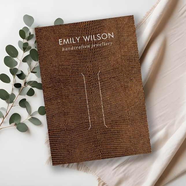 CARTÃO DE VISITA PLACA DE EXIBIÇÃO DO CABELO DE TEXTURA DO COURO DO (Criador carregado)