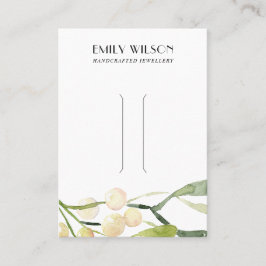 CARTÃO DE VISITA PLACA DE EXIBIÇÃO DO CLIP DE CABELO DE NEVE DE NAT