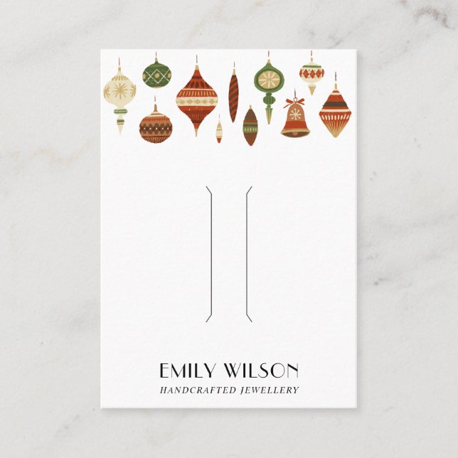 CARTÃO DE VISITA PLACA DE EXIBIÇÃO DO CLIP DO CABELO DO ENFEITES DE (Frente)