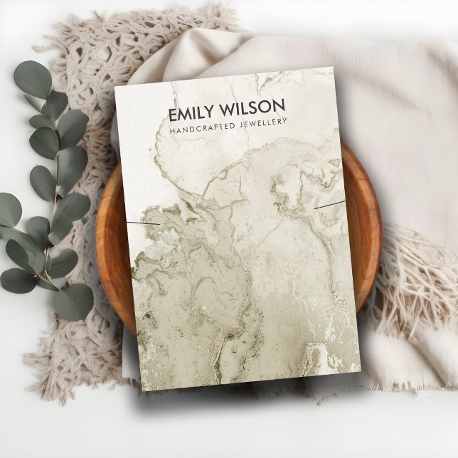 CARTÃO DE VISITA PLACA DE EXIBIÇÃO DO NECKLACE DA AGATE DA CINZA DO (Criador carregado)