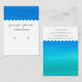 Cartão De Visita Placa de Exibição do Titular da Gravação de Aquare