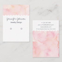 Cartão De Visita Placa de Exibição do Titular da Gravação de Aquare