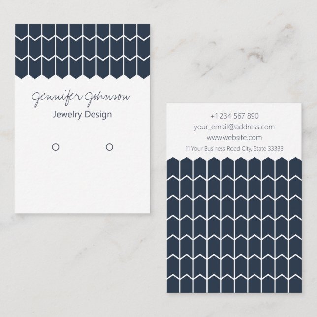 Cartão De Visita Placa de Exibição do Titular do Rato de Padrão (Frente/Verso)