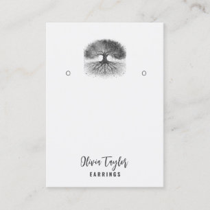 Cartão De Visita Placa de Exibição Orgânica de Árvore Espiritual da