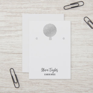 Cartão De Visita Placa de Exibição Orgânica de Árvore Espiritual da