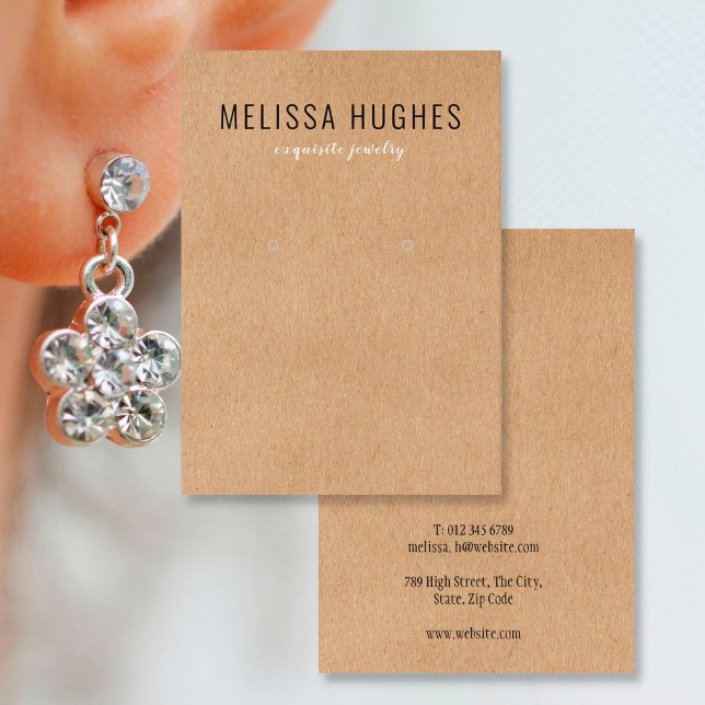 Cartão De Visita Placa de exibição simples do Kraft russo moderno o (Criador carregado)