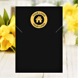 Cartão De Visita Placa de exibição Simples do logotipo Colar Colche