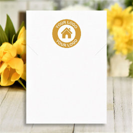 Cartão De Visita Placa de exibição Simples do logotipo Colar Colche