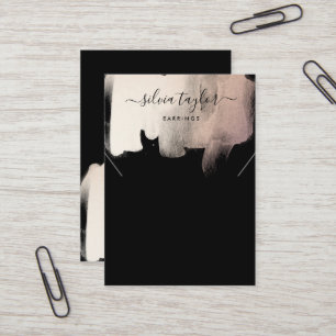 Cartão De Visita Placa de exibição Simples minimalista Earring Neck