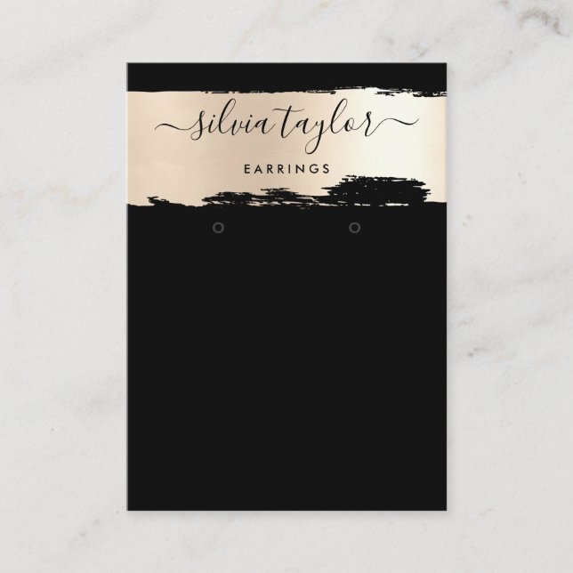 Cartão De Visita Placa de exposição de ressonância de ouro para cal (Frente)