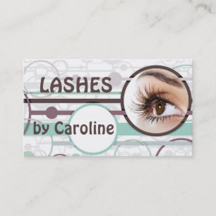 Cartão De Visita Placa de extensões Eyelash de bolhas faseáveis