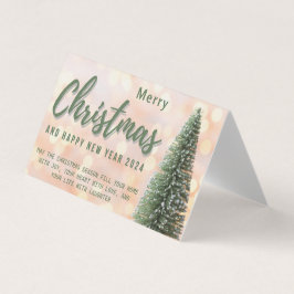 Cartão De Visita Placa de Férias Plana