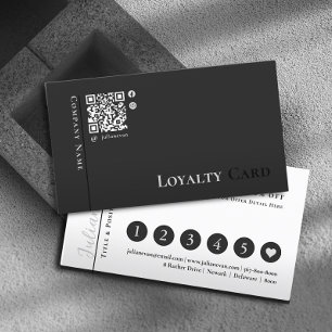 Cartão De Visita Placa de lealdade de código QR de digitalização si