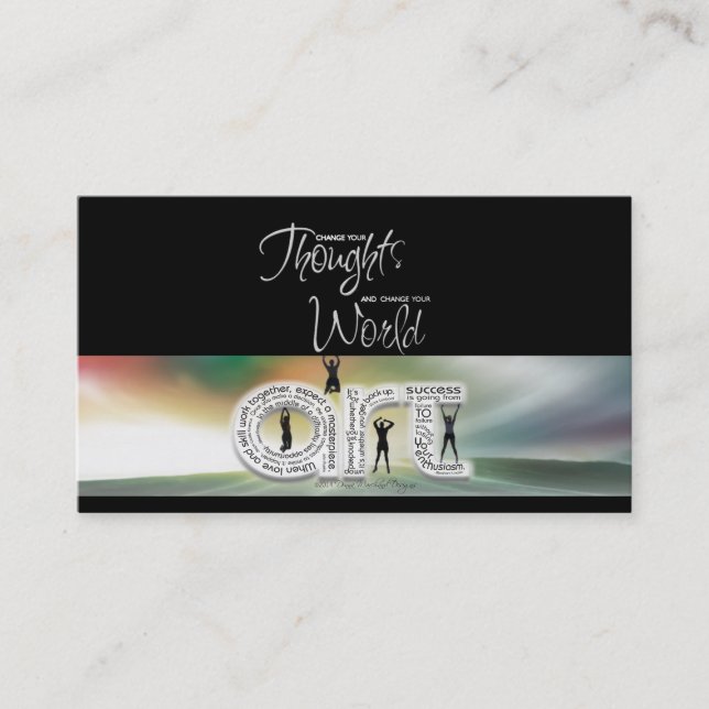 Cartão De Visita Placa de objetivo artístico pensada (Frente)