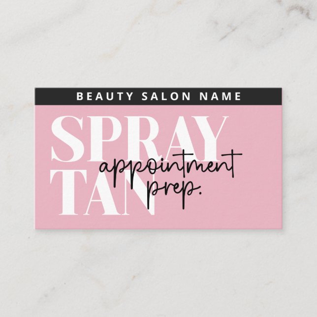 Cartão De Visita Placa de Preparação de Tensão de Spray Moderna Edi (Frente)