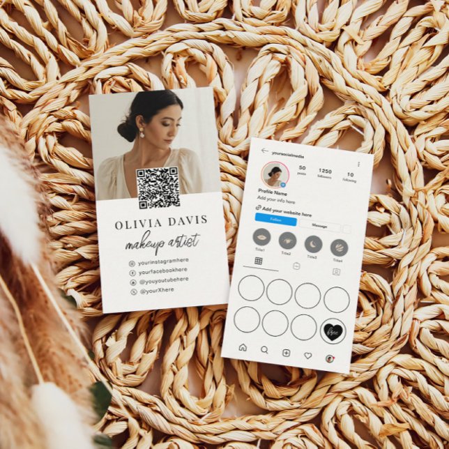 Cartão De Visita Placa de Reativação de Lealdade de Código QR do Te (Criador carregado)