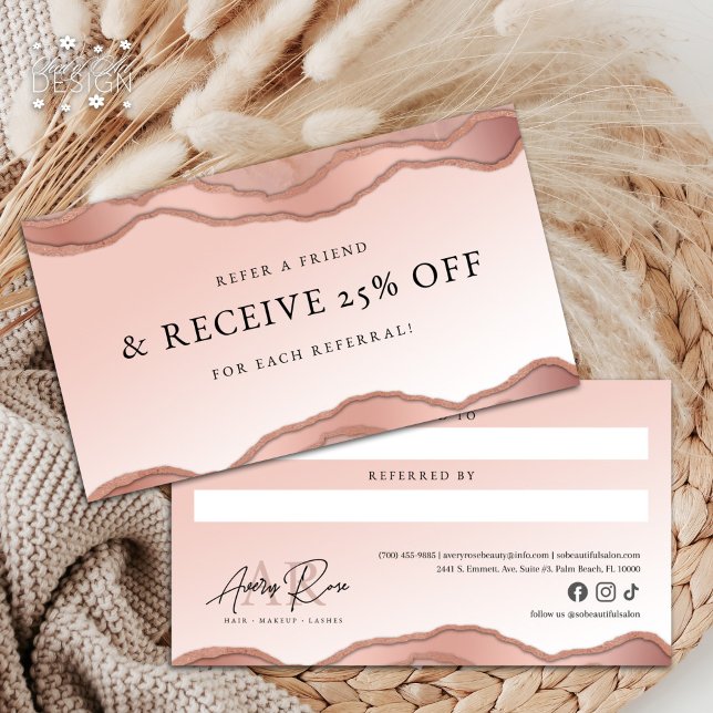 Cartão De Visita Placa de Referência de Bela Bela Bela Agate Marble (Criador carregado)