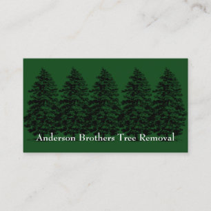 Cartão De Visita Placa de remoção da árvore paisagística