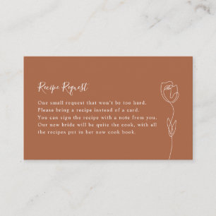 Cartão De Visita Placa de solicitação de recebimento de Rosa de lin