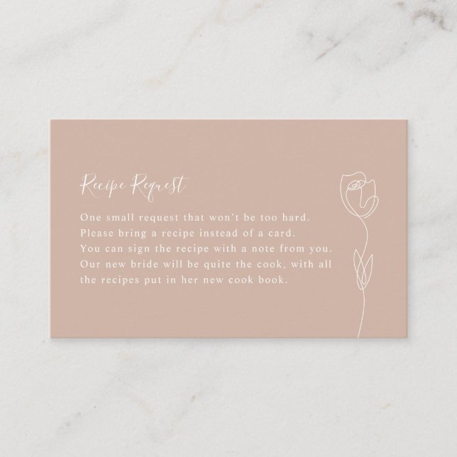 Cartão De Visita Placa de solicitação de recebimento de Rosa de lin (Frente)