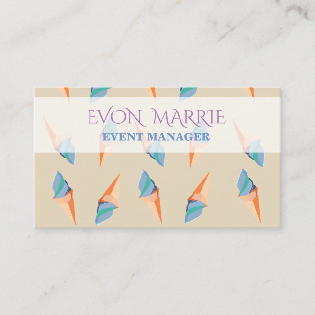 Cartão De Visita Placa de sorvetes para Empresas (Frente)