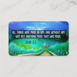 Cartão De Visita Placa de Trato do Evangelho