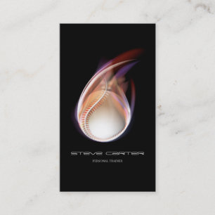 Cartão De Visita Placa de Treinador Profissional Pessoal para Baseb