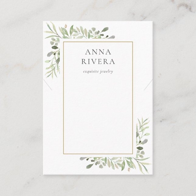 Cartão De Visita Placa de Vídeo de Colar Verde de Aquecimentos (Frente)