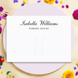 Cartão De Visita Placa de vídeo do clipe de cabelo preto Elegante